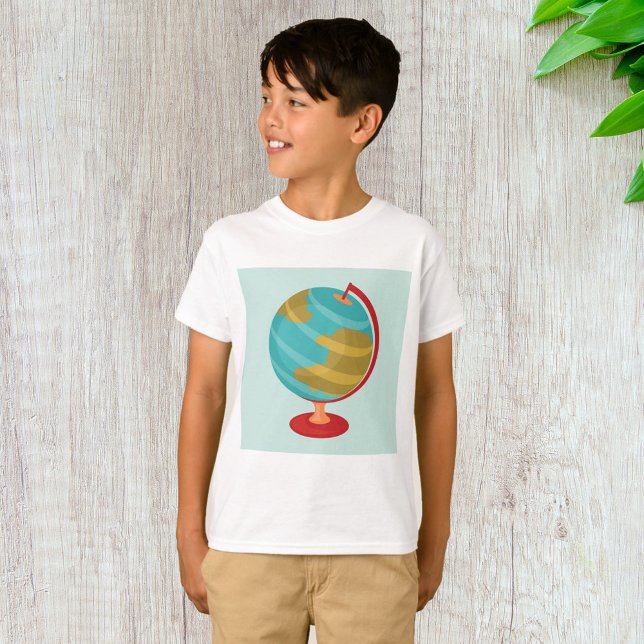 Retro Globe Illustration Vintage Earth Map  T-Shirt (Creator Uploaded)