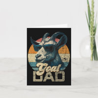 Retro Goat Dad Best Goat Daddy Funny Fathers Day 