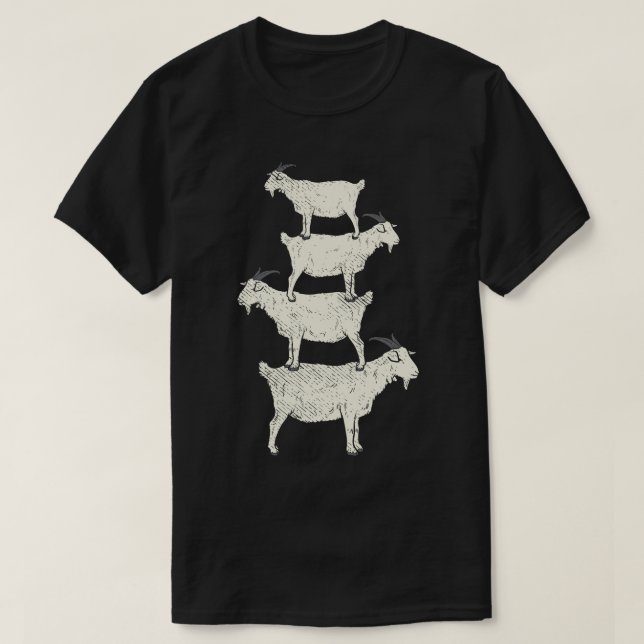 Retro Goat T-Shirt (Design Front)