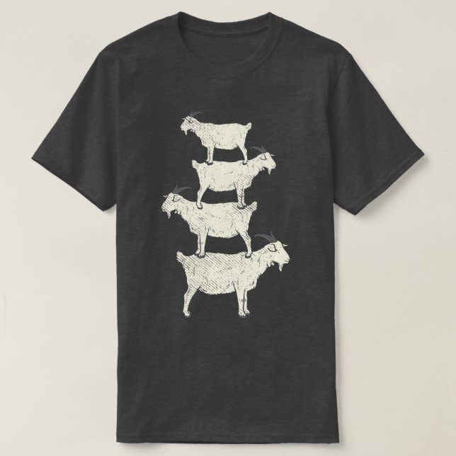 Retro Goat T-Shirt (Design Front)