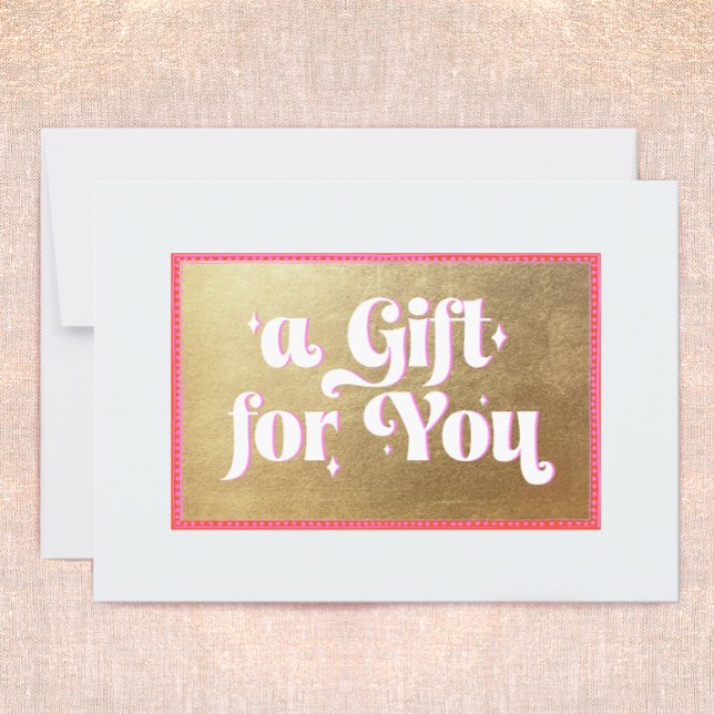 Retro Gold Gift Certificate (Creator Uploaded)