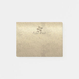 Retro Gold Holiday Vibe Post-it Notes