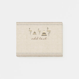 Retro Gold Holiday Vibe Post-it Notes