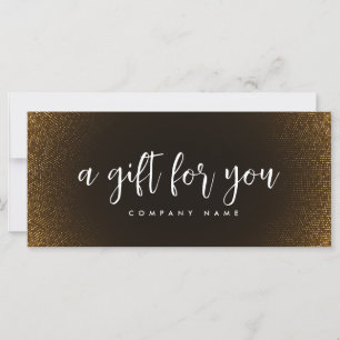 Retro Gold Salon Store Business Gift Certificate