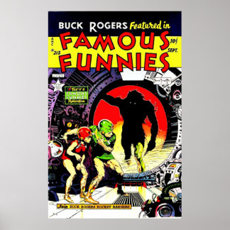 Retro Golden Age Famous Funnies Cover 213 Poster