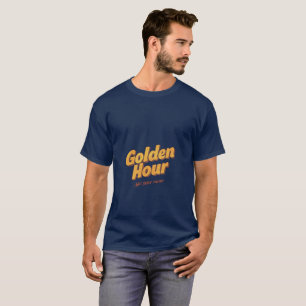 Retro Golden Hour - 90s Aesthetic Groovy Typograph T-Shirt