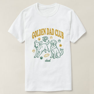 Retro Golden Retriever Dad Club Graphic Tee