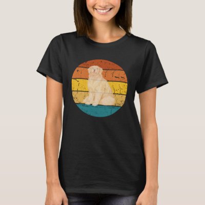 Retro Golden Retriever Vintage Sunset T-Shirt