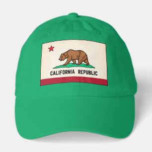 Retro Golden State Bear California Republic Hat