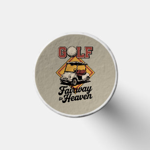 Retro Golf Cart Fairway To Heaver Funny Golfing Tees