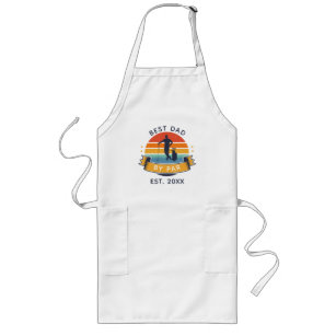Retro Golf Dad Father's Day Best Ever Custom Long Apron