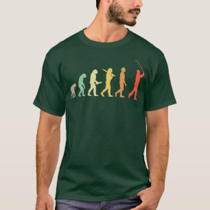 Retro Golf Evolution Gift For Golfers Golf Players T-Shirt