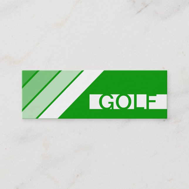 retro GOLF Mini Business Card (Front)
