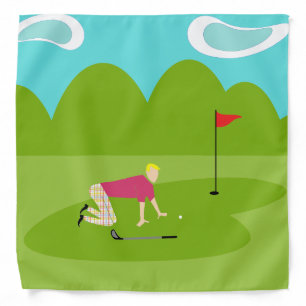 Retro Golfer Bandana