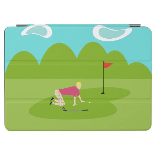 Retro Golfer iPad Air Cover