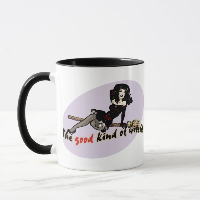 Retro Good Kind of Witch Mug (Left)