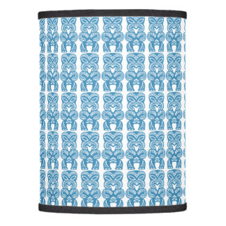 Retro Good Luck Blue Tiki Lamp Shade