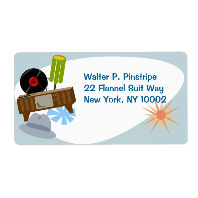 Retro Goods Fun Fifties Household Kitsch Label (Front)