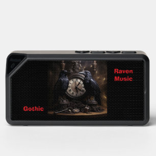 Retro Gothic Ravens & Clock Bluetooth Speaker