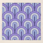 Retro Gradated Geometric Fan Pattern Scarf<br><div class="desc">Retro Gradated Geometric Fan Pattern in Lavender and Blue</div>