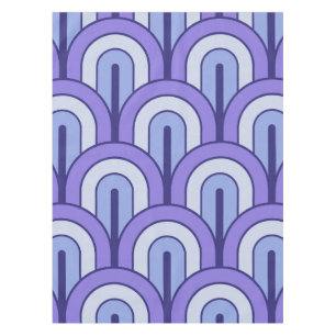 Retro Gradated Geometric Fan Pattern Tablecloth