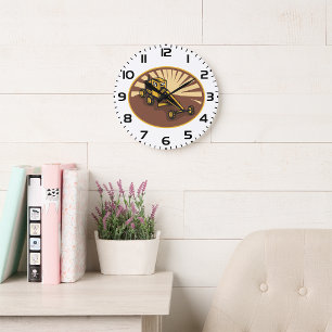 Retro Grader Large Clock