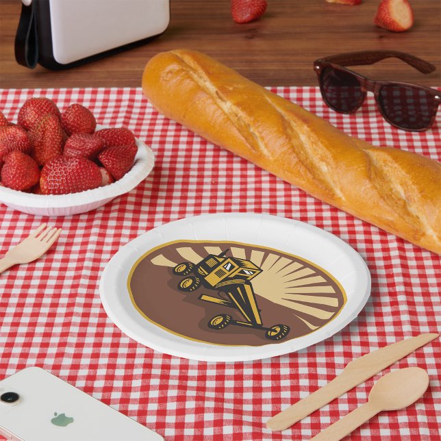 Retro Grader Paper Plates (Creator Uploaded)