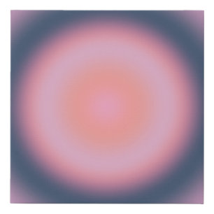 Retro Gradient Lavender Purple Lilac Abstract Aura Faux Canvas Print