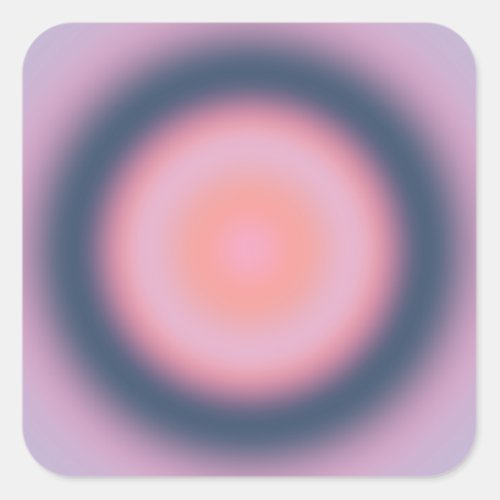 Retro Gradient Lavender Purple Lilac Abstract Aura Square Sticker