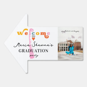 Retro Graduation Party Class Of 2024 Welcome Sign