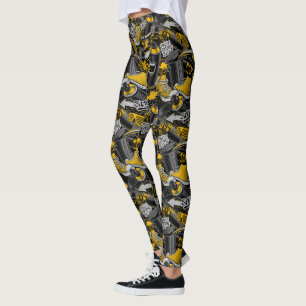 Retro Graffiti Urban Street Pattern Leggings