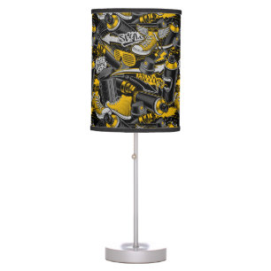 Retro Graffiti Urban Street Pattern Table Lamp