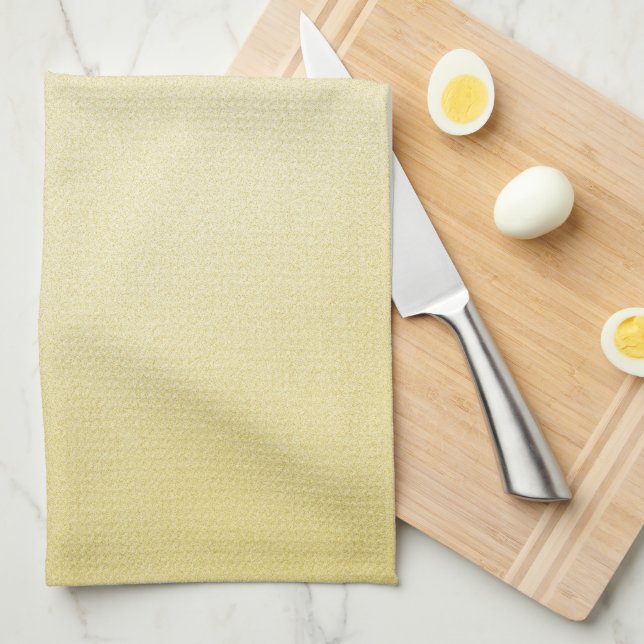 Retro Grainy Beige Background Kitchen Towel (Quarter Fold)