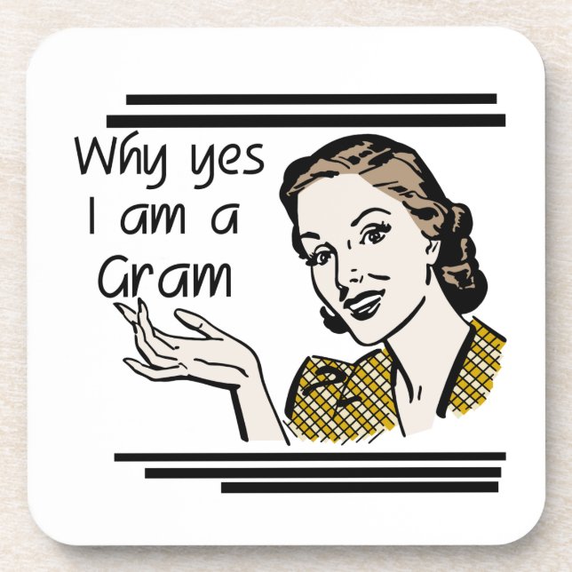 Retro Gram Gifts Coaster (Front)