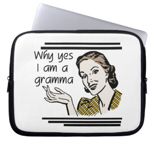 Retro Gramma Gifts Laptop Sleeve