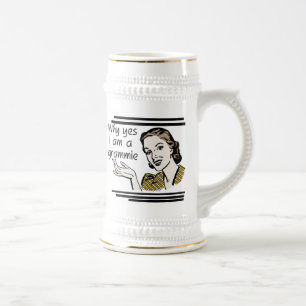 Retro Grammie T-shirts and Gifts Beer Stein