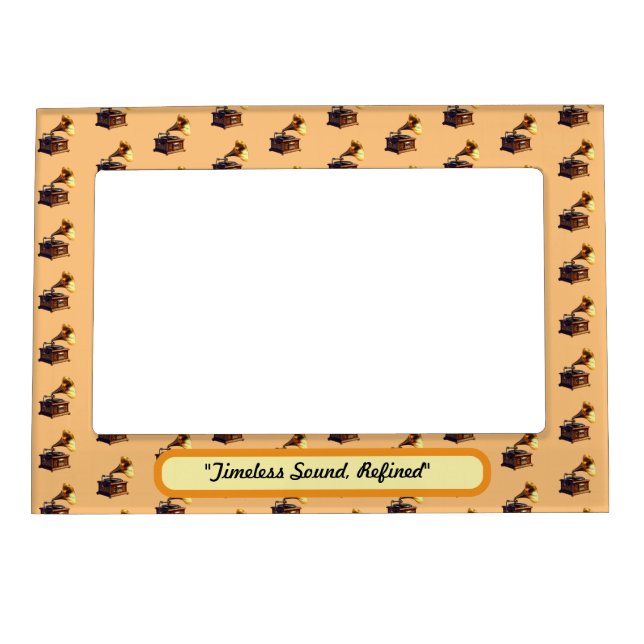"Retro Gramophone Sound" Magnetic Frame (Front)