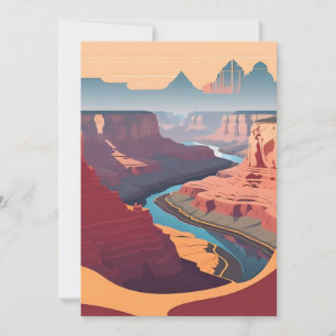 Retro - Grand Canyon Invitation
