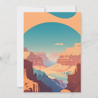 Retro - Grand Canyon Invitation
