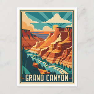 Retro Grand Canyon National Park Postcard