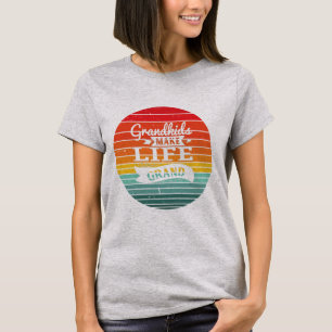 Retro Grandkids Makes Life Grand T-Shirt