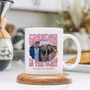 Retro Grandma is the Goat Photo Mug