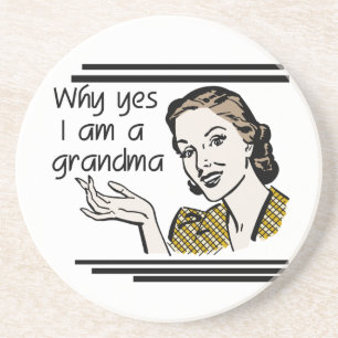 Retro Grandma T-shirts and Gifts Coaster
