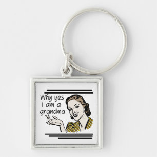 Retro Grandma T-shirts and Gifts Keychain