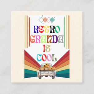 Retro Grandpa Is Cool Enclosure Card