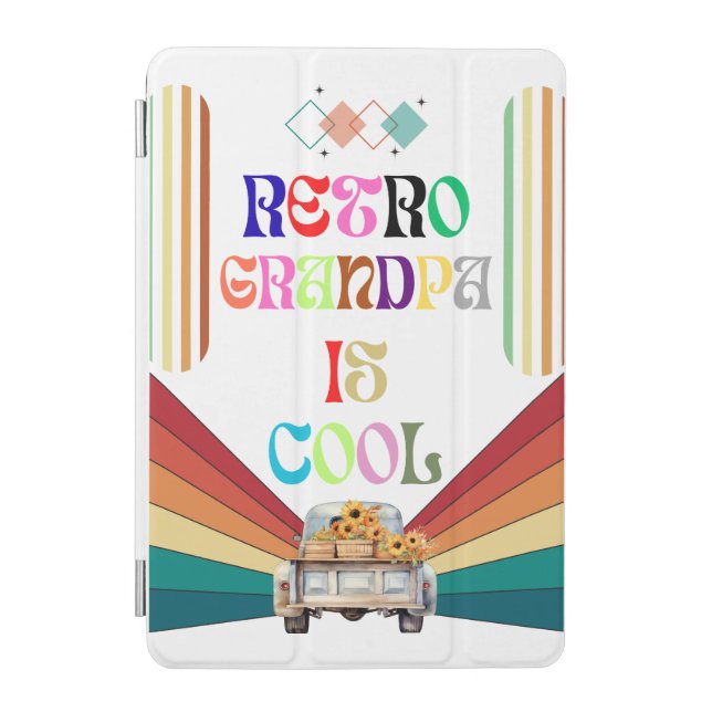 Retro Grandpa Is Cool iPad Mini Cover (Front)