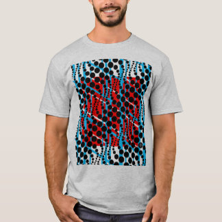 Retro Graphic Blue Red T-Shirt