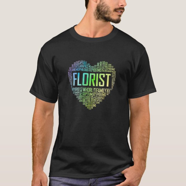 Retro Graphic Botanical Flowers Gardening Plant  P T-Shirt (Front)