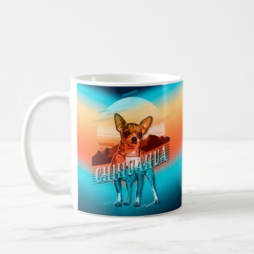 Retro Graphic Chihuahua Multi_Color ID754 Coffee Mug