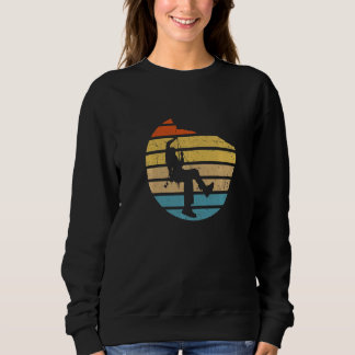 Retro Graphic Climbing Bouldering Rock Climber Mou Sweatshirt